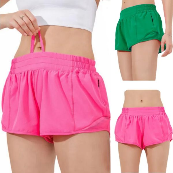 Sports Shorts Quick Dry Breathable High Waisted Workout Tights Outfits Yoga Athletic Shorts Lace Tennis Running Casual Biker Gym Shorts Zip Pocket