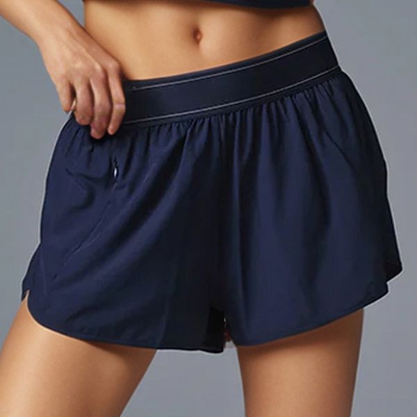 A40 Hot Women Yoga Shorts Outfits With Exercise Fitness Wear Short Pants Girls Running Elastic Pants Sportswear Pockets
