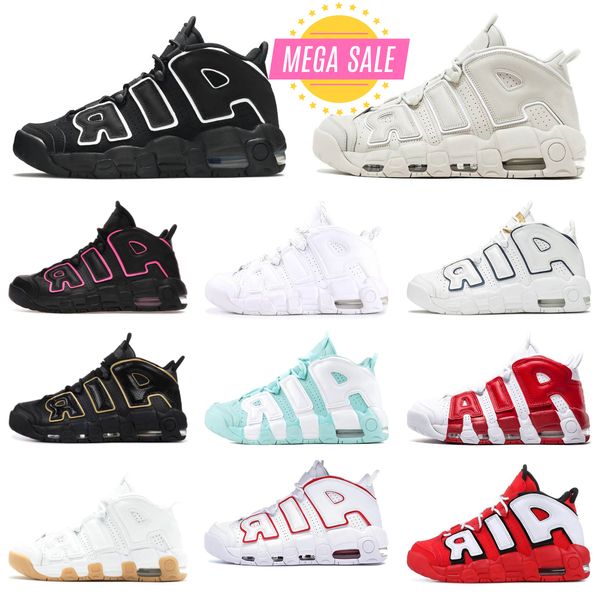Trainers 96 Sports Basketball Shoes Classic Men OG 96s Black White Blue Red Action Grape UptemPos Outdoor Shoe Light Aqua Orange MorE Green Barley Jogging Sneakers E8