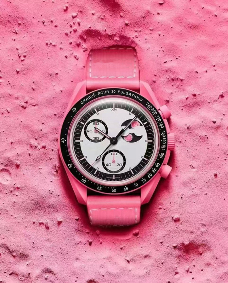 New White Bioceramic Men's Watch Full Feature Quartz chronograph Mercury Mission 42mm Nylon Luxury Watch Limited Edition Master Watch2027 with box