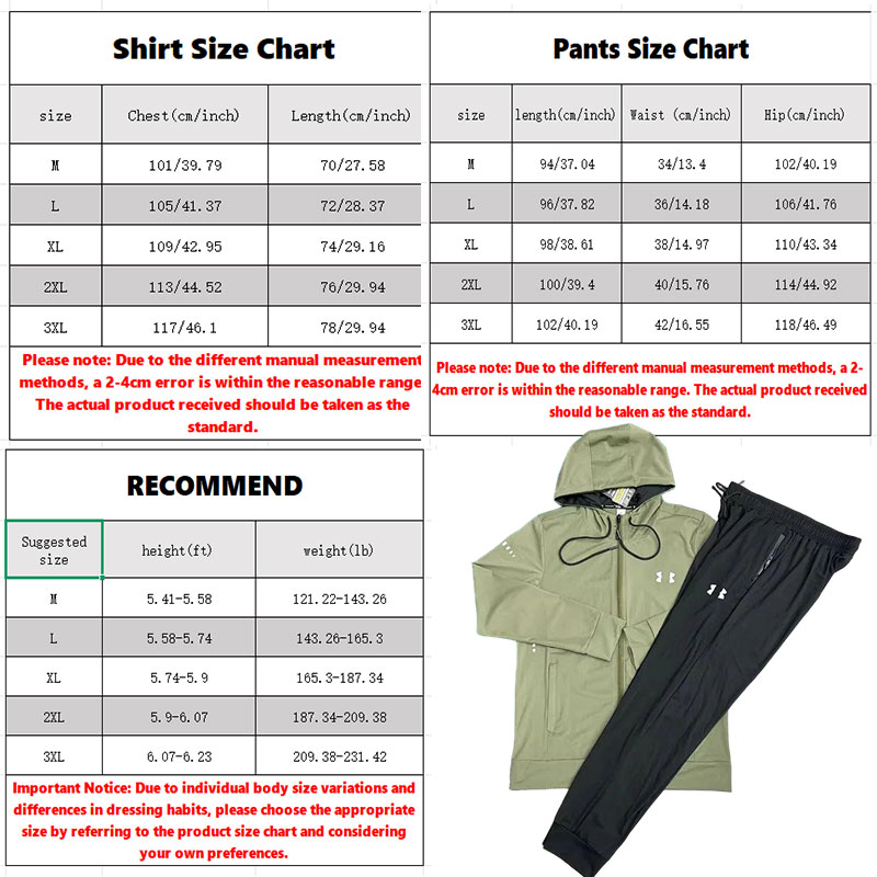 under armourr tracksuit men Designer Tracksuit summer tech Athletic set shirts shorts twopiece fitness quick drying and breathable for Jogging Sportswear