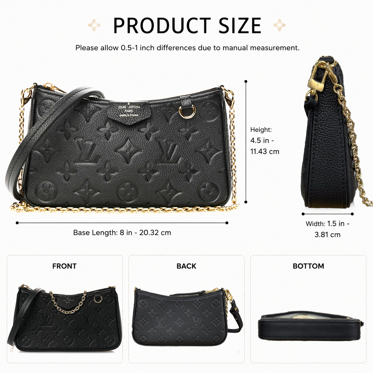 louis vuitons bag Designer Bag shoulder bag Luxury Bag Signature Purse Old Flower Chain Bag Multi-Function Pouch Leather Strap Top Handle Crossbody Purse for Women