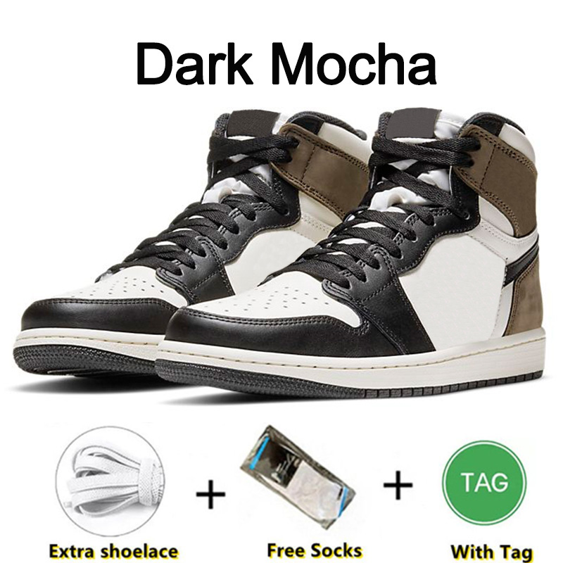 Men 1s Basketball Shoes Designer 1 Sneakers University Blue Leather Hyper Royal Smoke Grey Chicago Red Dark Mocha OG Digital Pink Women Outdoor Sports trainers 36-47